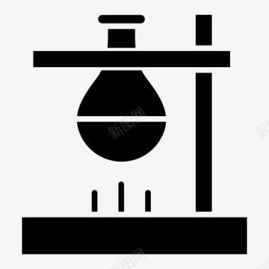 科学小实验实验室研究科学图标