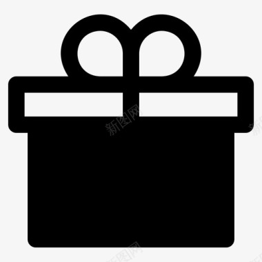 礼品礼品盒子生日图标
