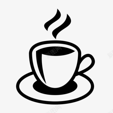 一杯咖啡咖啡卡布奇诺图标