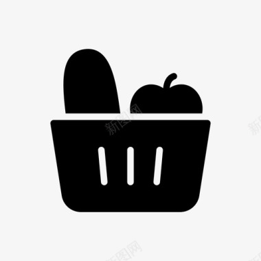 烹饪蔬菜篮子烹饪图标
