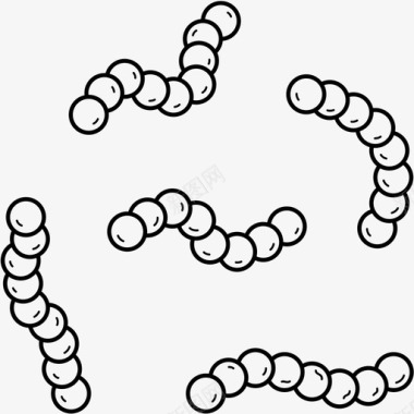 球形链球菌属细菌微需氧革兰氏阳性球形细菌图标