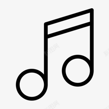 音符矢量素材音乐音符演奏图标
