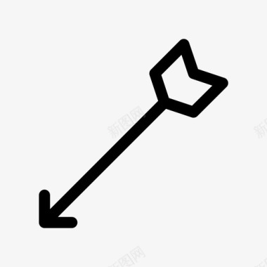 上箭箭瓶子射击图标