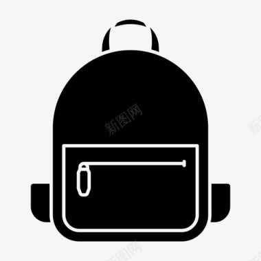 学生背包书包学校图标