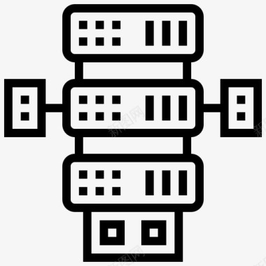 服务器数据备份托管服务器图标