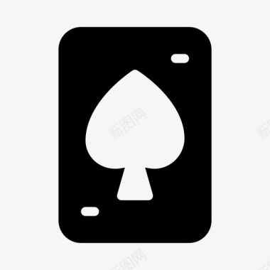 手绘扑克牌游戏图标扑克牌赌场赌博图标