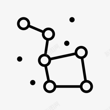 祥云背景图案恒星天文学星座图标