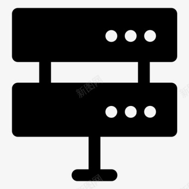 服务器服务器数据库存储图标