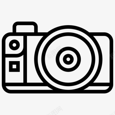 自动小型摄像机自动对焦摄影图标