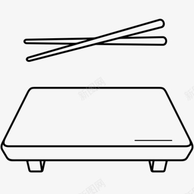 寿司筷竹盘图标