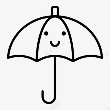 雨伞雨雨天图标