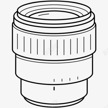 镜头光斑照相机镜头焦距照片图标