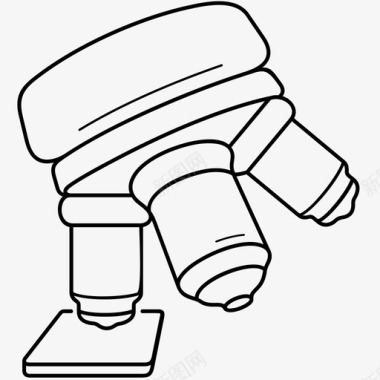 显微镜免抠PNG素材显微镜分析实验室显微镜图标
