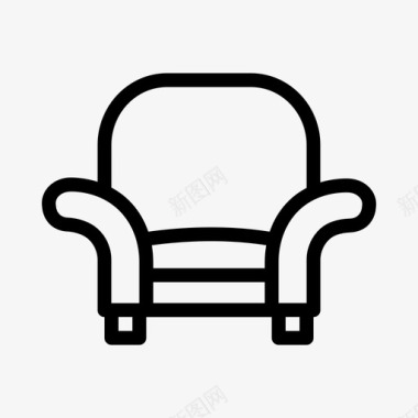 座椅沙发家居室内图标