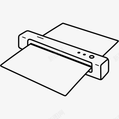 便携设计无线便携式文档扫描仪移动图标