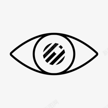 模煳光效盲眼视力模糊眼科诊所图标