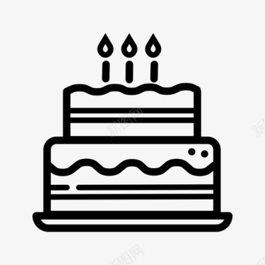 生日蛋糕图片生日蛋糕年龄庆祝图标