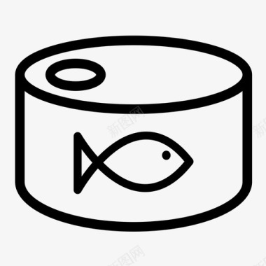 金枪鱼罐头鳀鱼猫粮图标