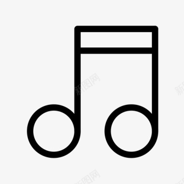 音符矢量素材音乐音符演奏图标