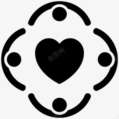 社区社区关怀帮助图标