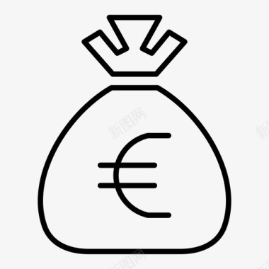 火焰欧元图标欧元商务送货图标