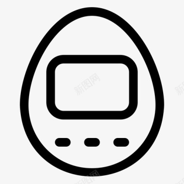 德式经典tamagotchi经典吃图标