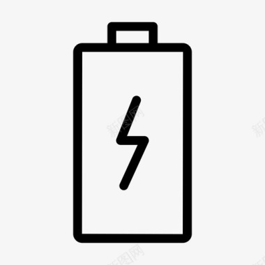 纯色移动电源充电蓄电池电池图标