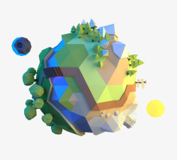 Little planet  Making a logo for the child education centre first render创意素材