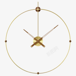 西班牙简约挂钟时尚轻奢极简钟表北欧办公室客厅装饰时钟现代创意素材