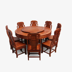 红木家具餐桌椅子桌子素材