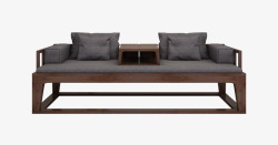 中式风格三人沙发新中式家具素材