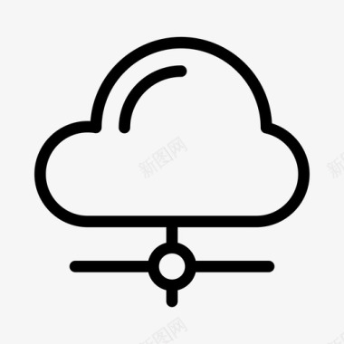 服务器云数据库网络图标