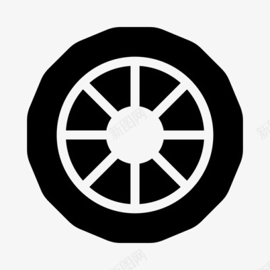 帕劳旅游线路车轮配件汽车图标
