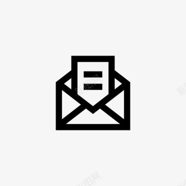 收件箱电子邮件文档信封图标