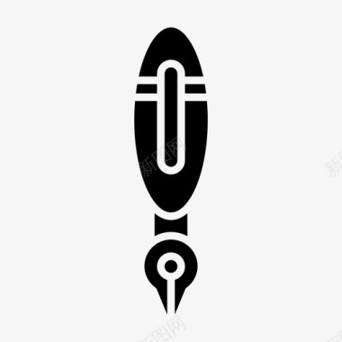 水笔自来水笔编辑文具图标