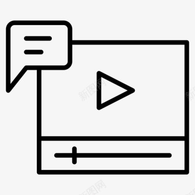 影视字幕设计评论视频字幕youtube评论图标