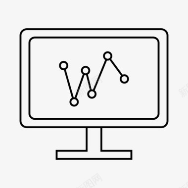 信息分析表图表分析计算机图标