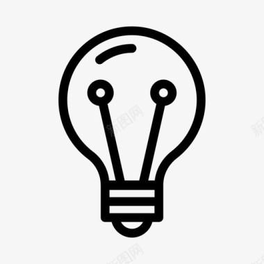 创意结构图灯泡创意创新图标