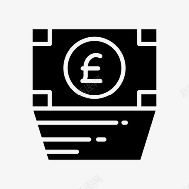 梦想基金英镑银行货币图标