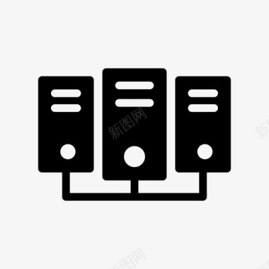 服务器服务器计算机连接图标