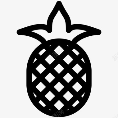 菠萝水果菠萝水果图标