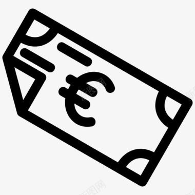 火焰欧元图标欧元现金欧洲图标