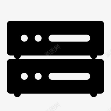 服务器托管计算数据图标