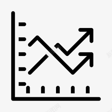 黑色信息图表图表分析报告图标