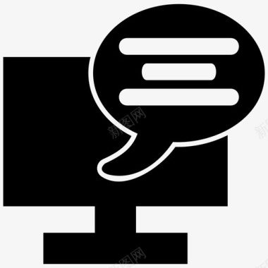 泡泡矢量聊天泡泡交流图标