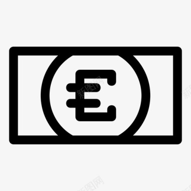 火焰欧元图标欧元货币欧洲图标