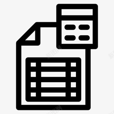 收据预算帐单财务图标