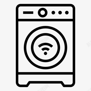 智能洗衣机数码电子图标