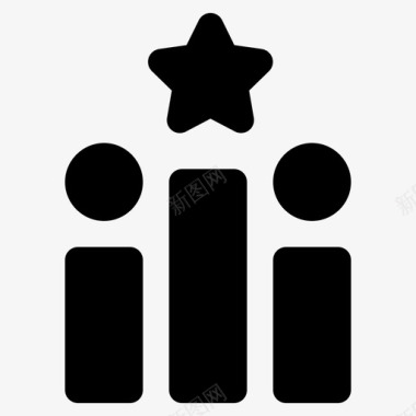 排名排名增长营销图标