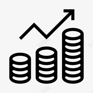 六边形信息图表增长图表利润图标